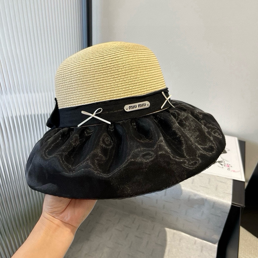 [TOP] Miu Miu Straw Hat - 2 Color