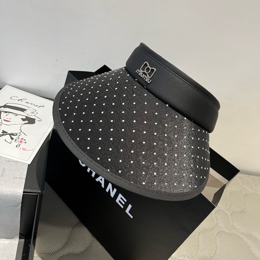 [TOP] Miu Miu Polka Dot Sun Hat - 2 Color