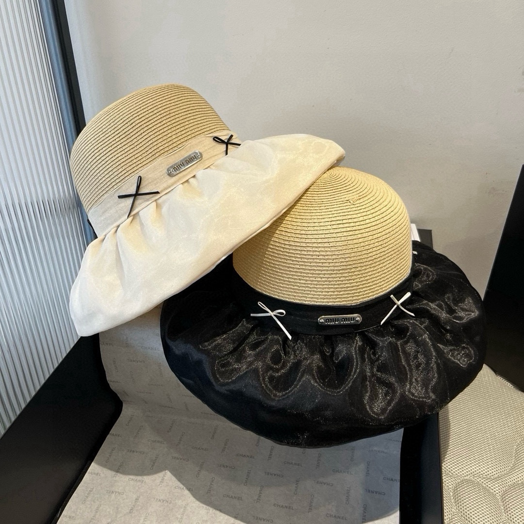 [TOP] Miu Miu Straw Hat - 2 Color