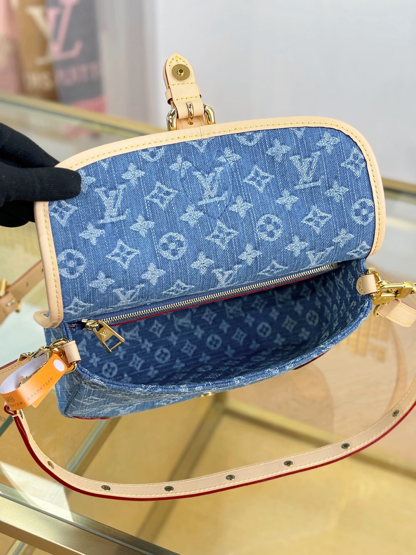 [TOP] Louis Vuitton LV Diane Bag 24x15x9cm - Denim Blue