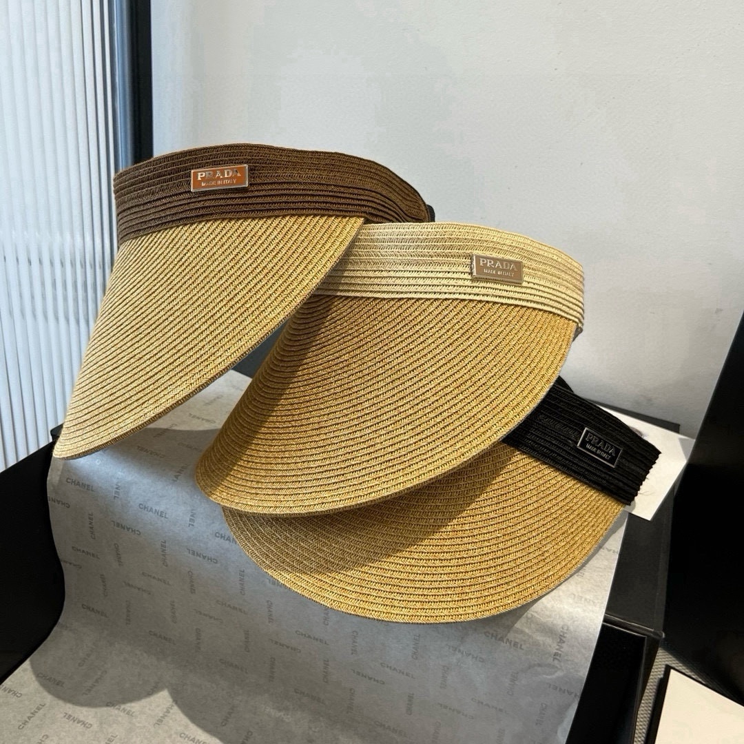 [TOP] PRADA Straw Sun Hat - 3 Colors
