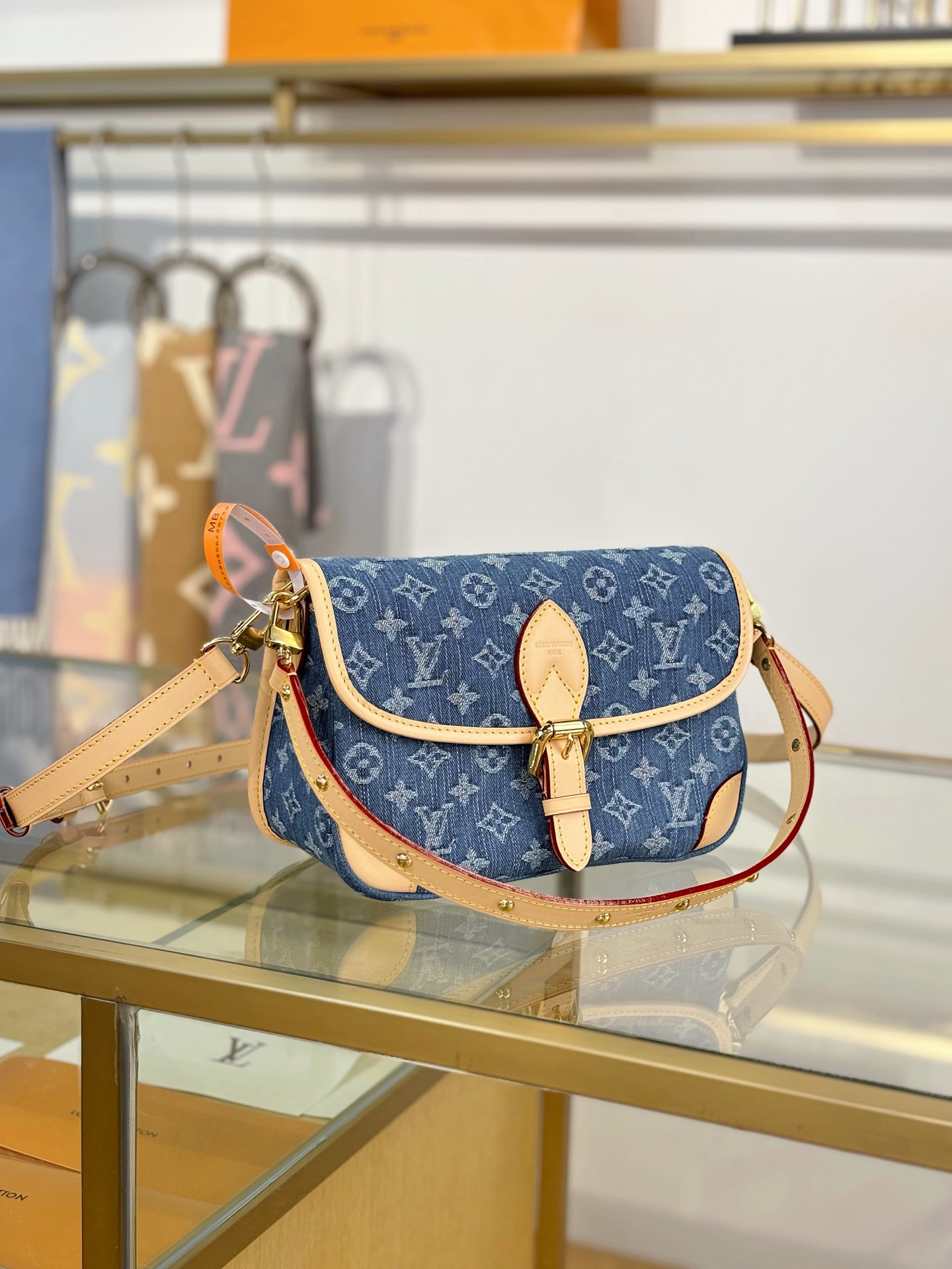 [TOP] Louis Vuitton LV Diane Bag 24x15x9cm - Denim Blue