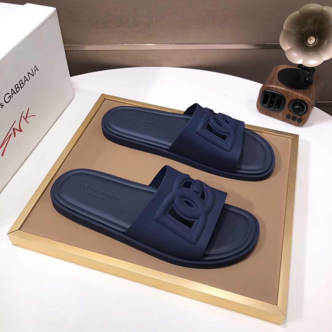 [TOP] Dolce & Gabbana D&G Cowhide Slippers - 5 Colour