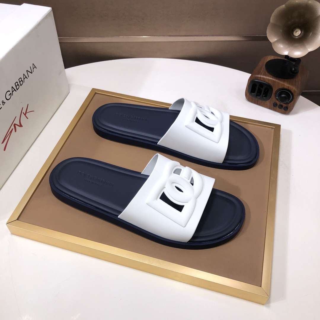 [TOP] Dolce & Gabbana D&G Cowhide Slippers - 5 Colour