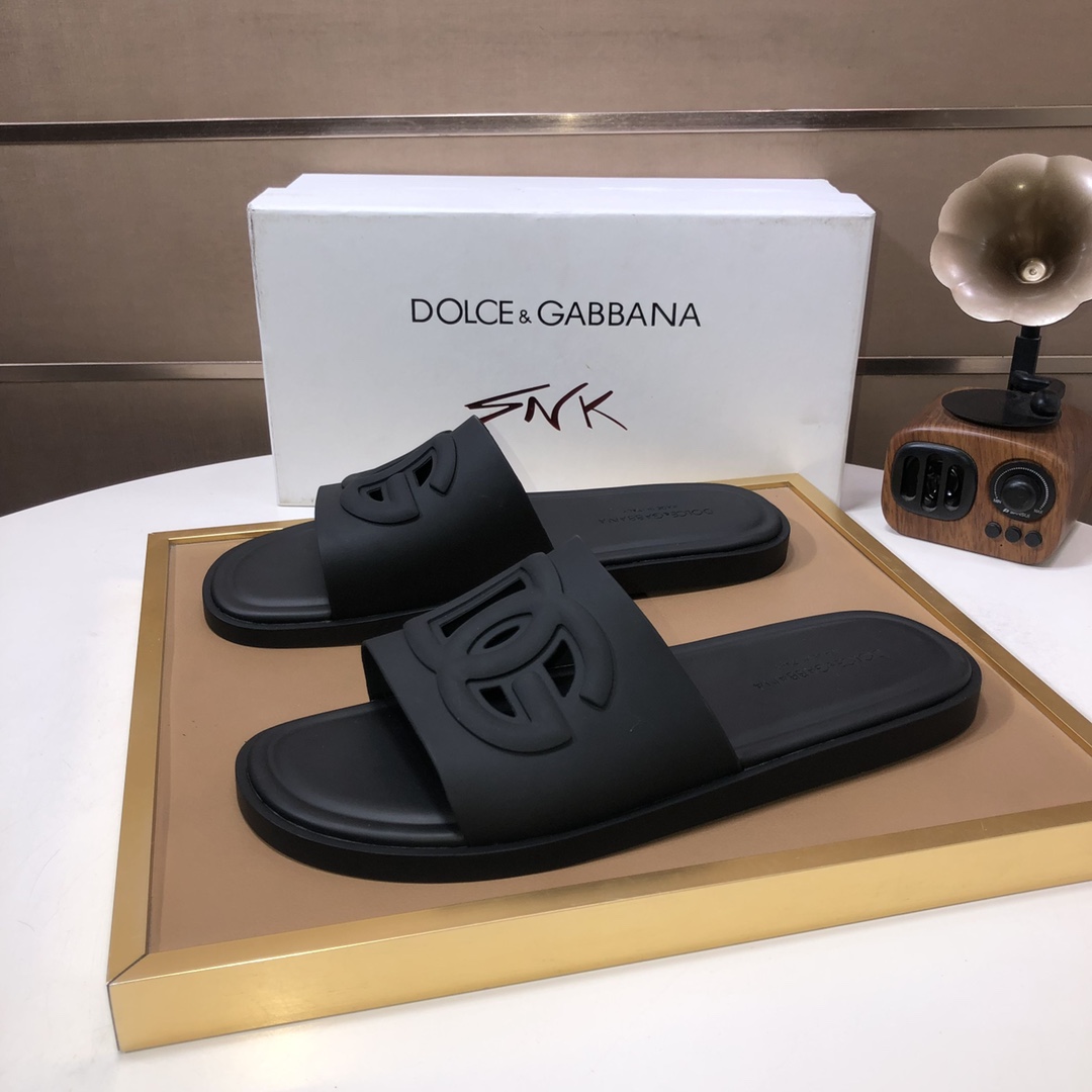 [TOP] Dolce & Gabbana D&G Cowhide Slippers - 5 Colour
