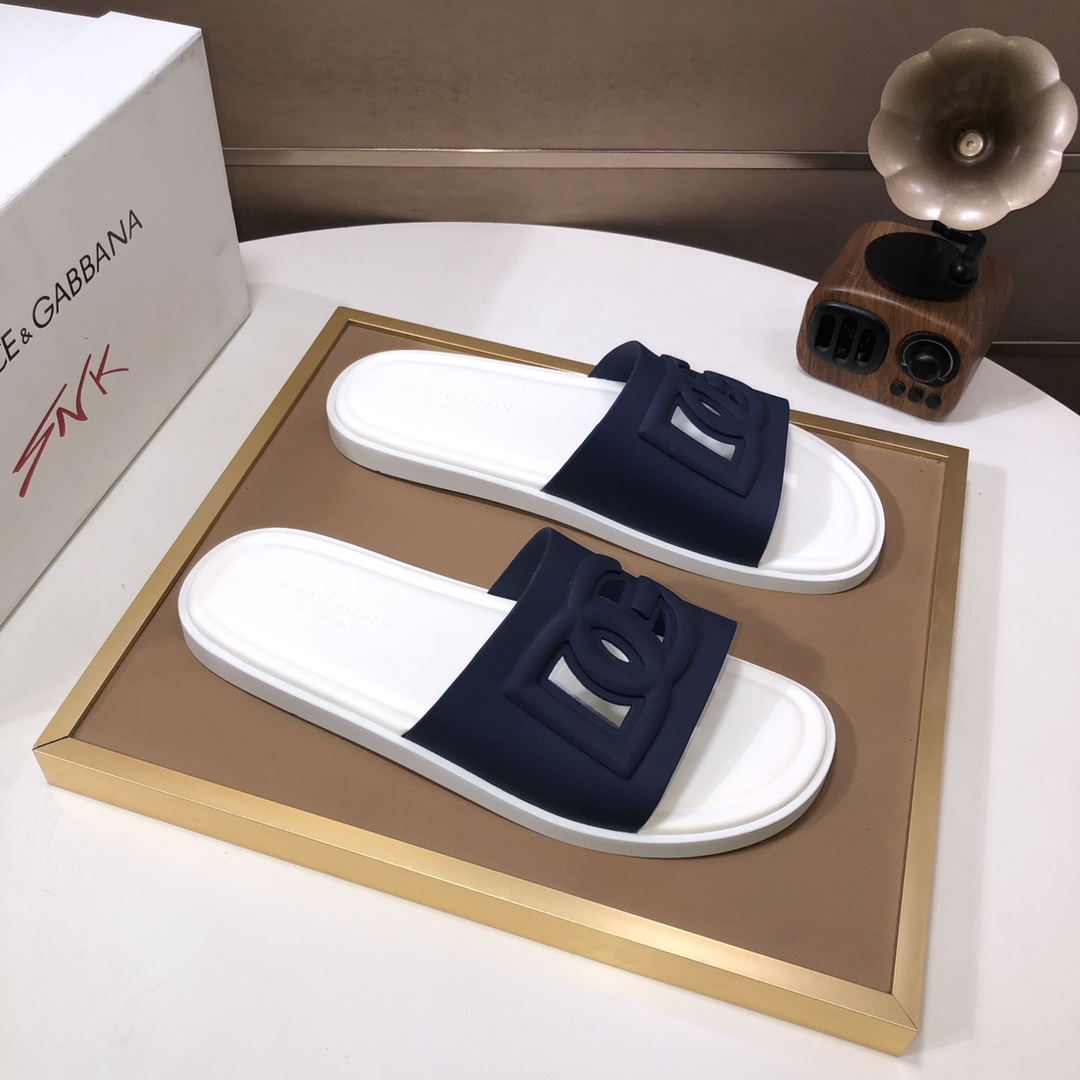 [TOP] Dolce & Gabbana D&G Cowhide Slippers - 5 Colour