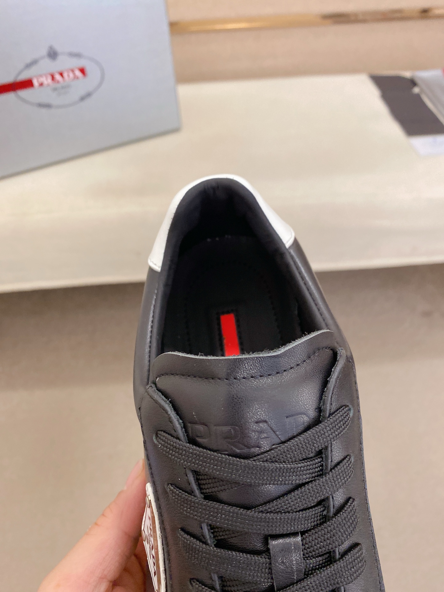 [TOP] PRADA Men's Casual Shoes - Black