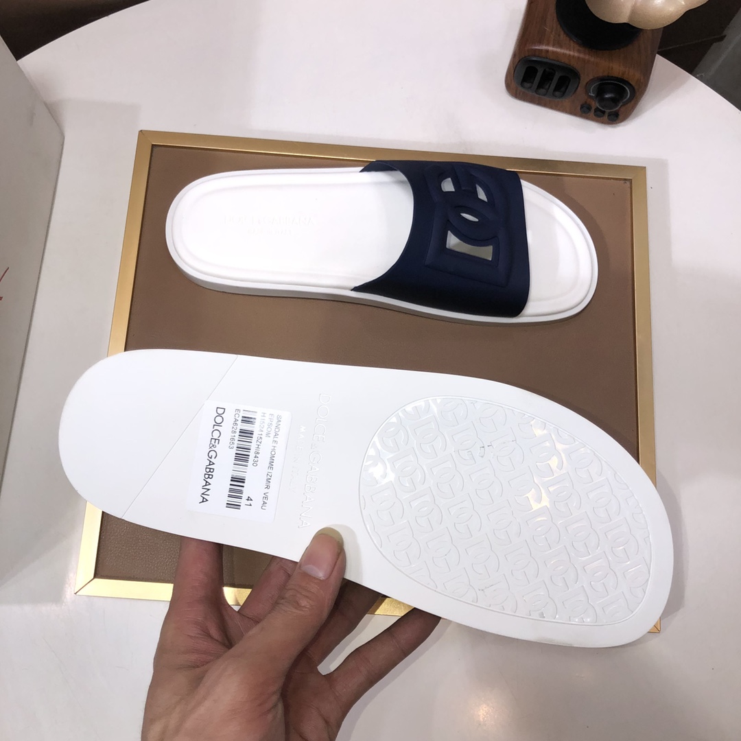 [TOP] Dolce & Gabbana D&G Cowhide Slippers - 5 Colour