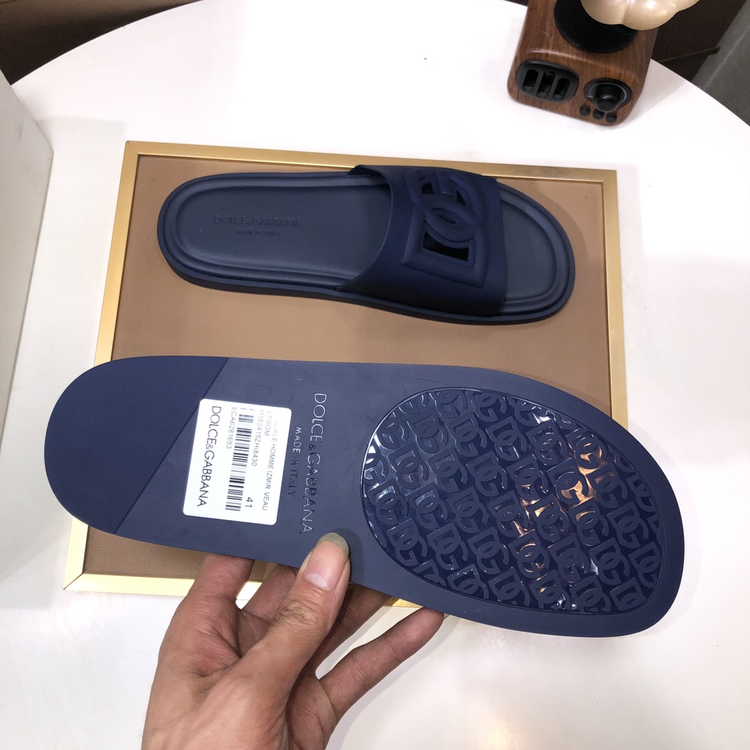 [TOP] Dolce & Gabbana D&G Cowhide Slippers - 5 Colour