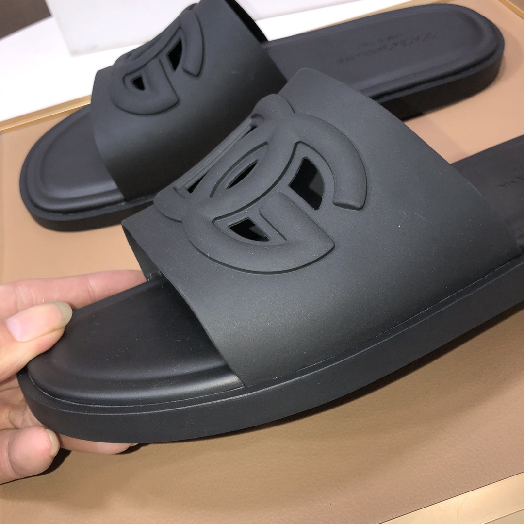 [TOP] Dolce & Gabbana D&G Cowhide Slippers - 5 Colour