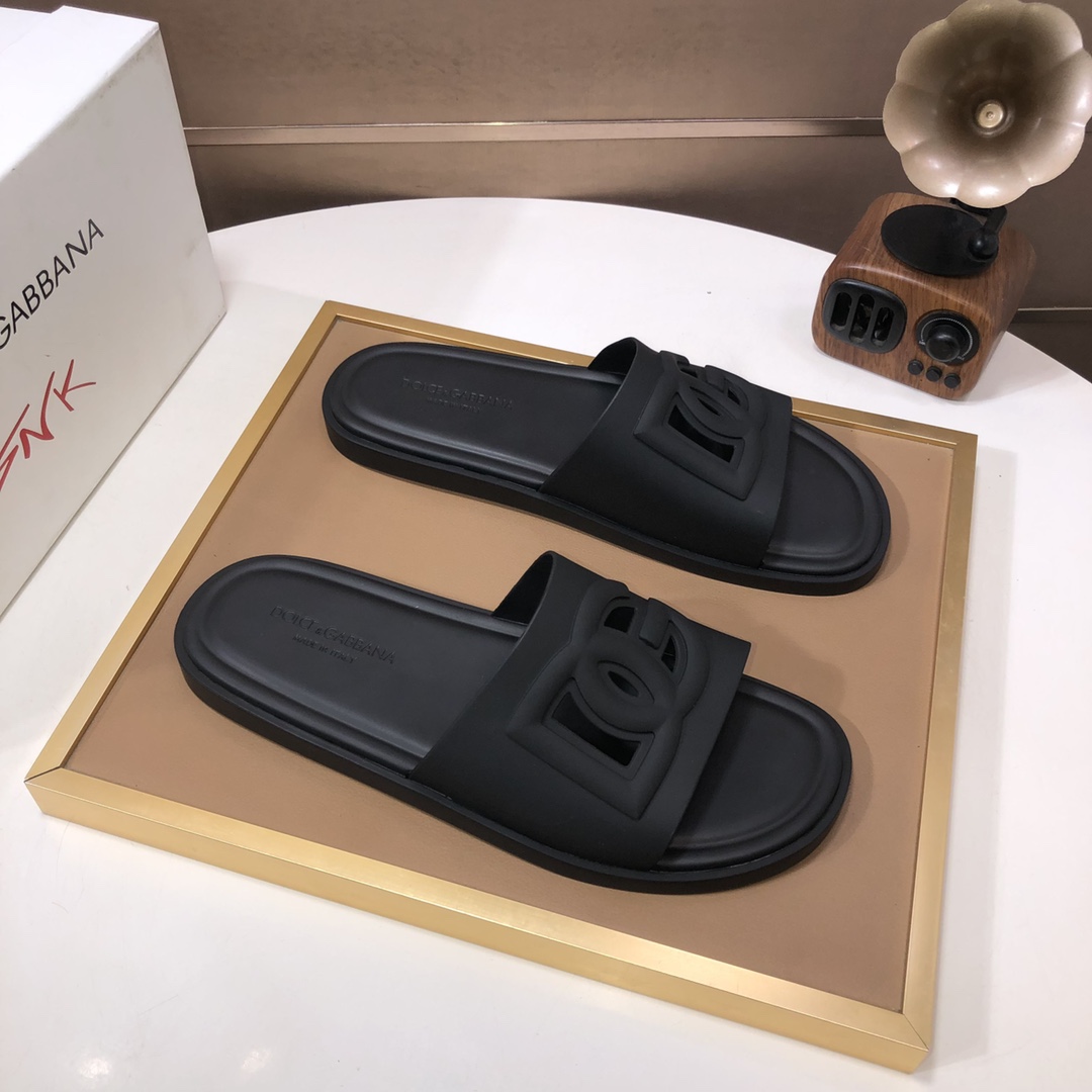 [TOP] Dolce & Gabbana D&G Cowhide Slippers - 5 Colour