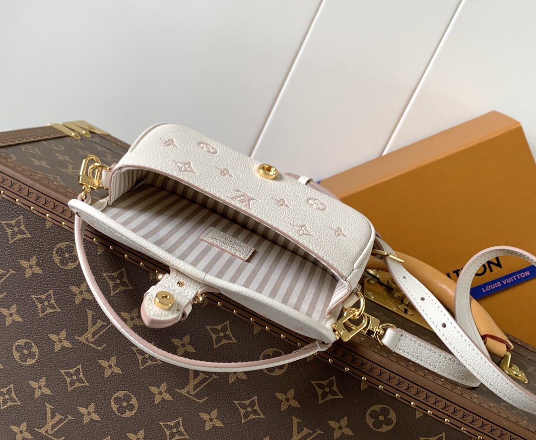 [TOP] Louis Vuitton LV Nano Diane Handbag 19 x 10.5 x 6 cm - White