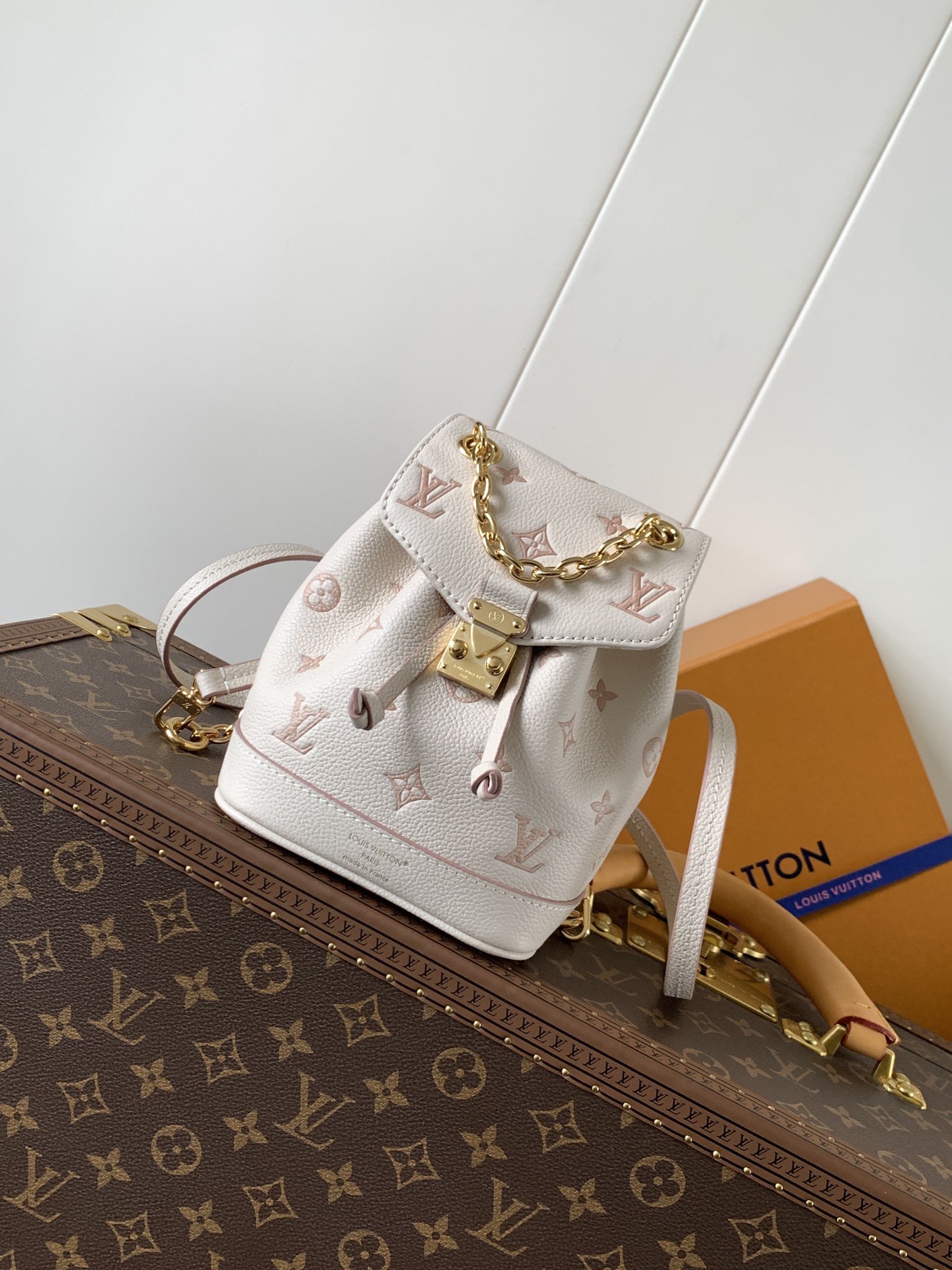 [TOP] Louis Vuitton LV Nano Noe Backpack 15*10*19cm - White