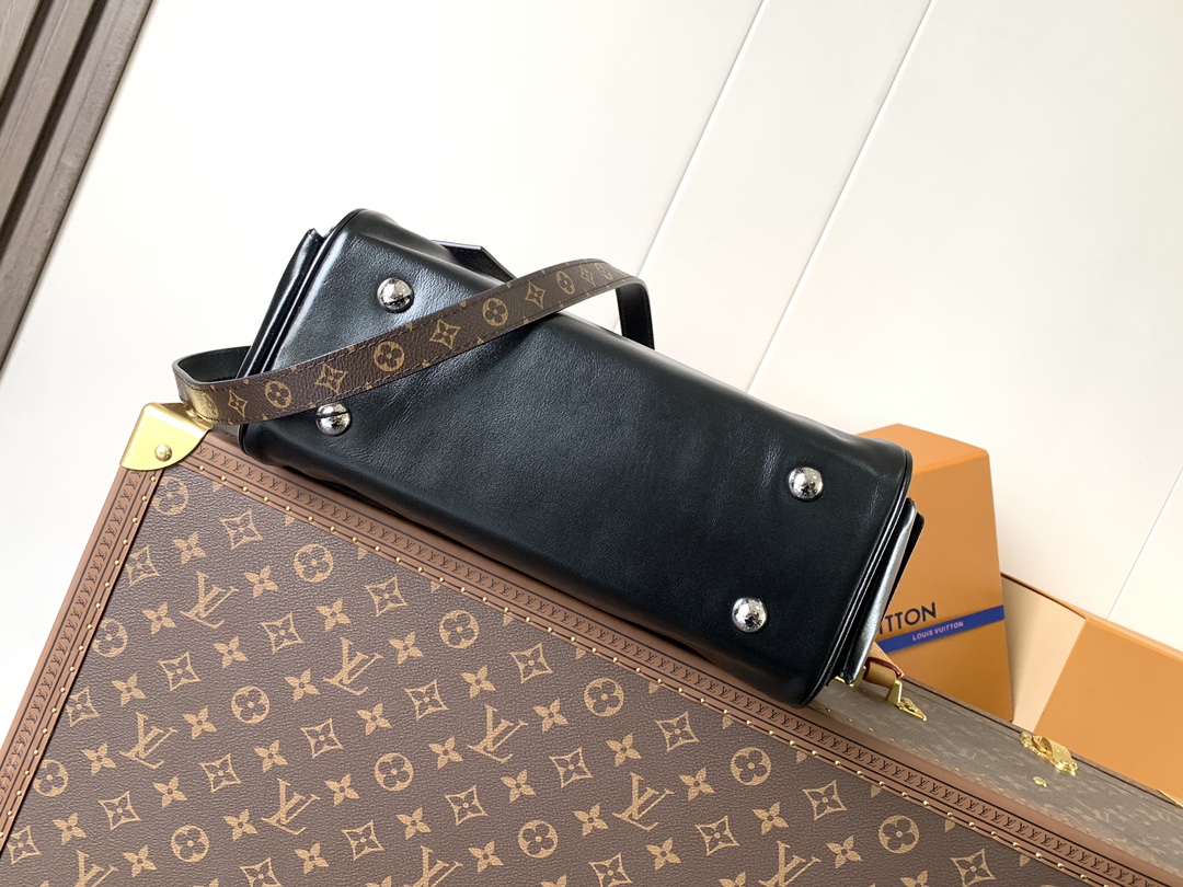[TOP] Louis Vuitton LV Vibe Speedy Cargo Bag 28x12x17cm - Black