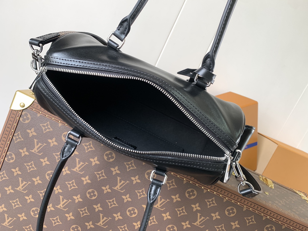 [TOP] Louis Vuitton LV Vibe Speedy Cargo Bag 28x12x17cm - Black