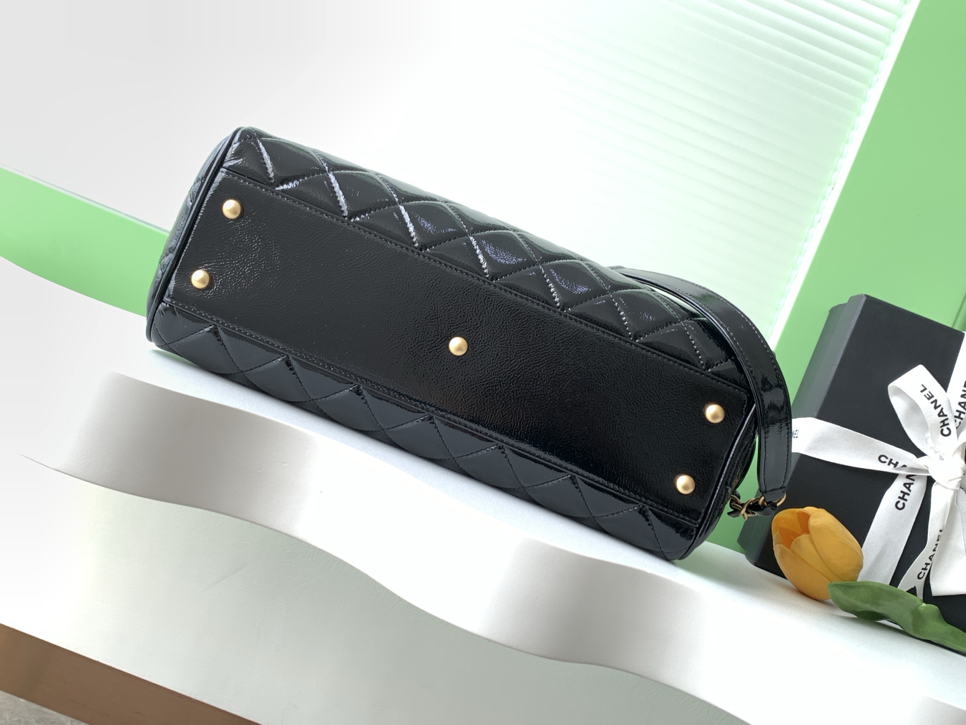 [TOP] CHANEL Bowling Bag 17-31-13 cm - Black