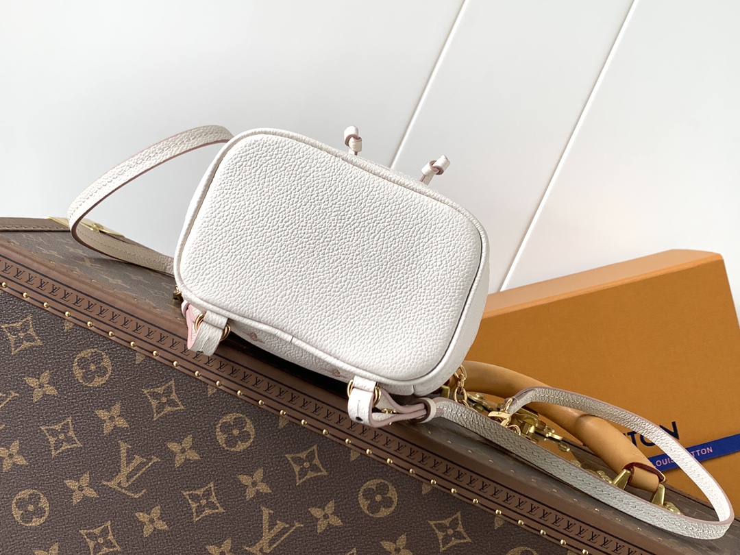 [TOP] Louis Vuitton LV Nano Noe Backpack 15*10*19cm - White