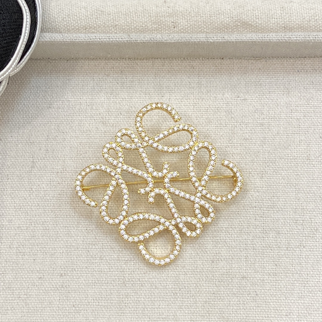 [TOP] LOEWE LOGO Brooches - 2 Colors