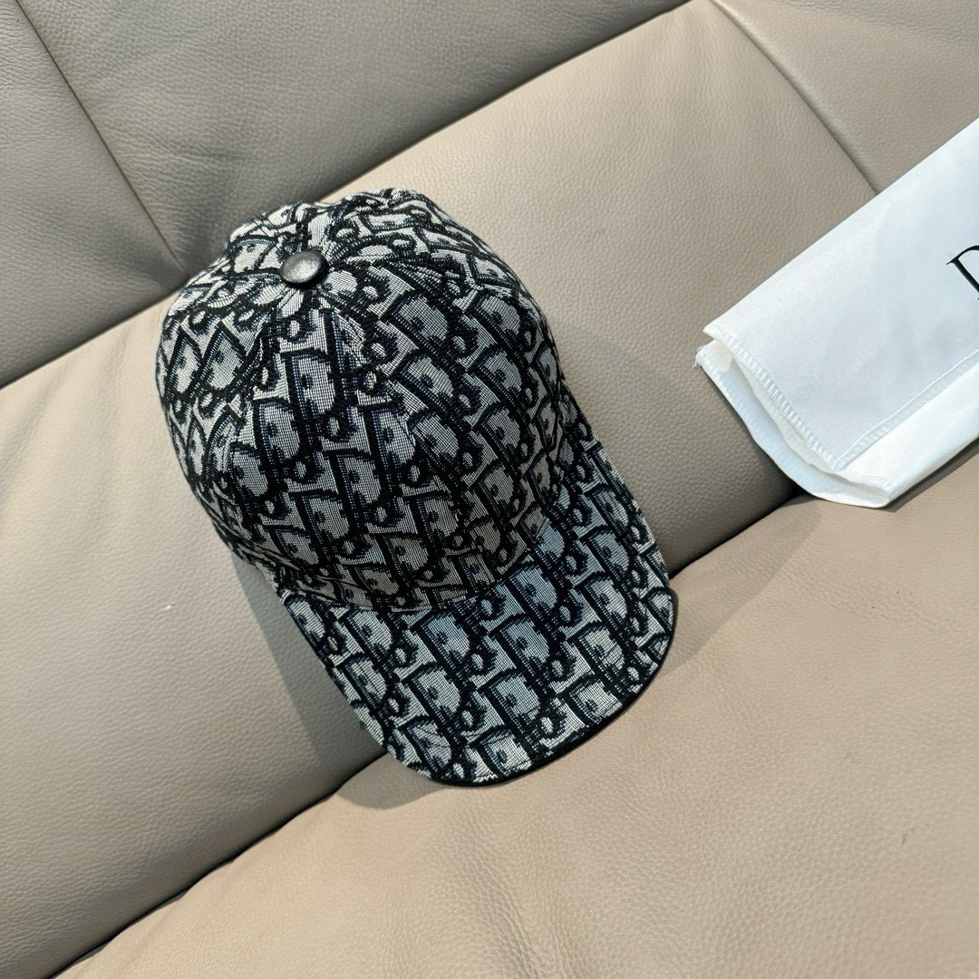 [TOP] Christian Dior Baseball Hat - Black