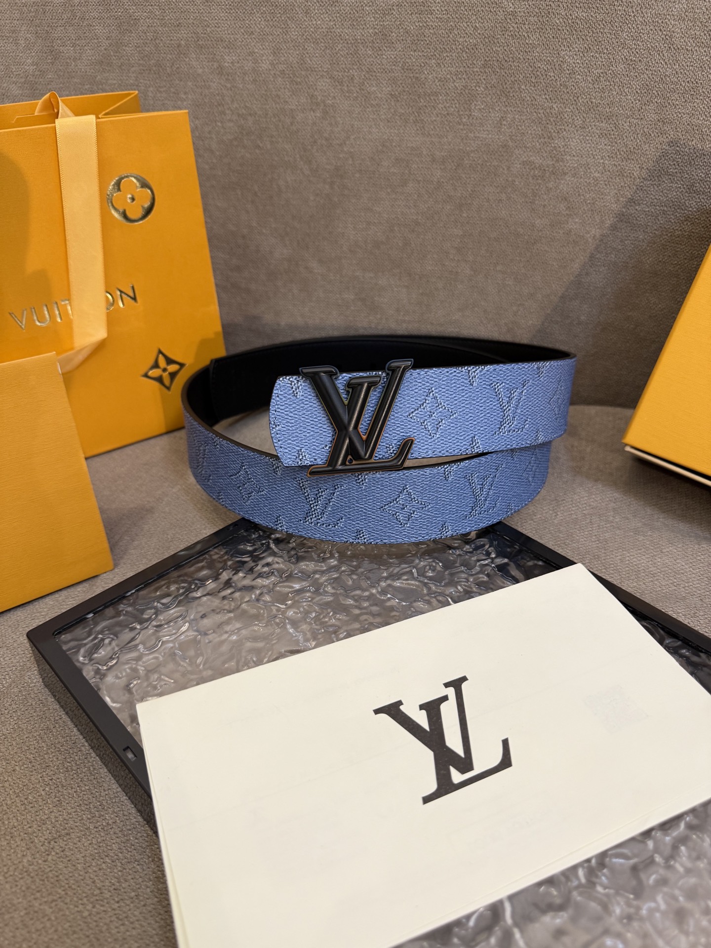 [TOP] Louis Vuitton LV Dimension Belt - Blue