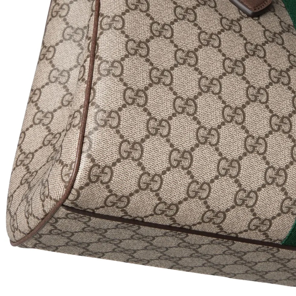 [TOP] GUCCI Ophidia  Monogram Tote Bag 33.5 x 25 x 14 cm/25.5 x 18 x 10.5 cm - Brown