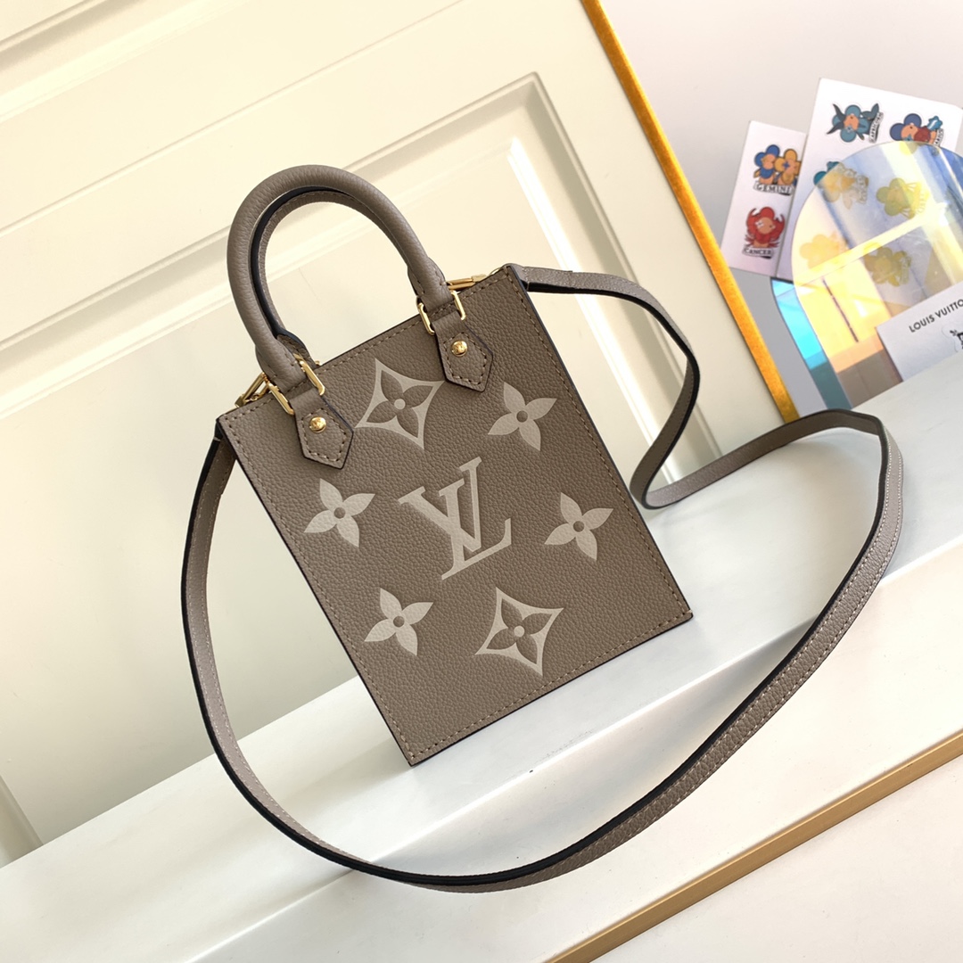 [TOP] Louis Vuitton LV Petit Sac Plat Handbag 14*17*5cm - 3 Colour