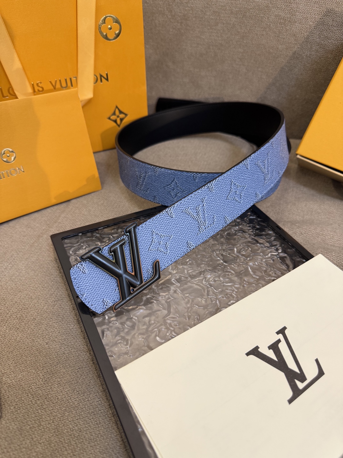 [TOP] Louis Vuitton LV Dimension Belt - Blue