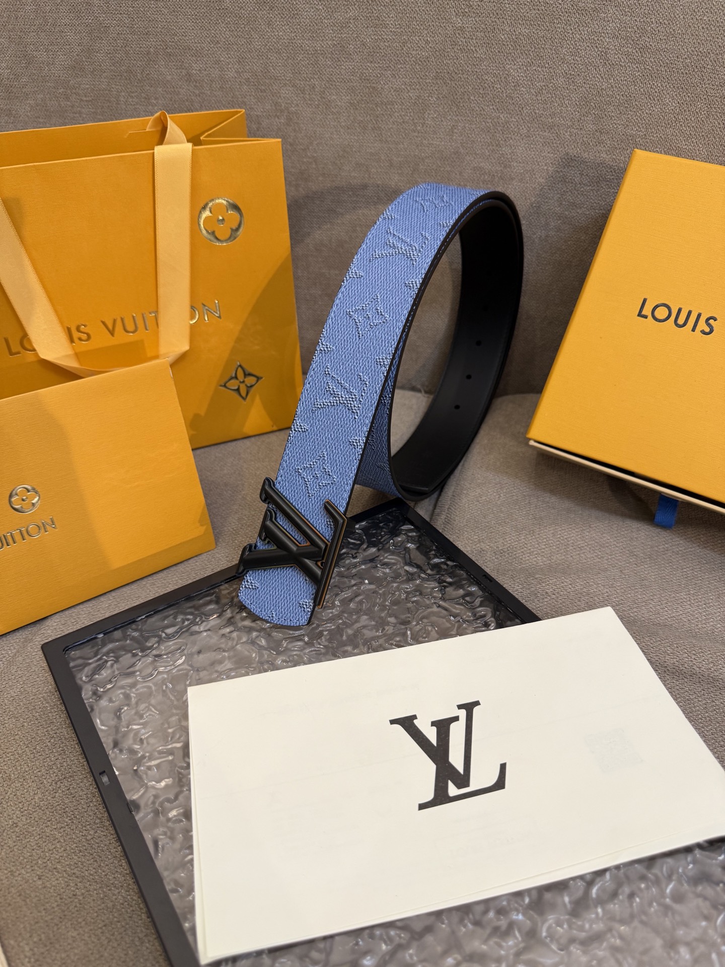 [TOP] Louis Vuitton LV Dimension Belt - Blue