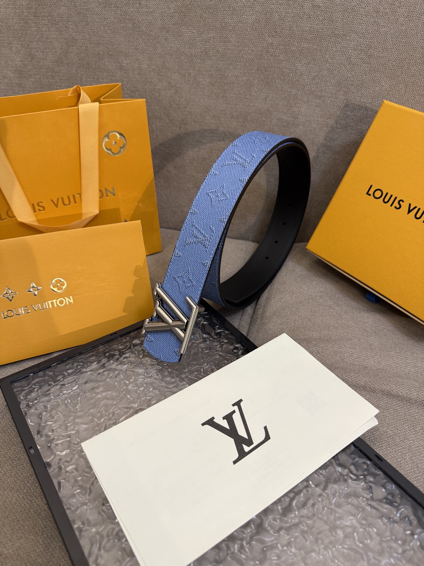 [TOP] Louis Vuitton LV Dimension Belt - Blue