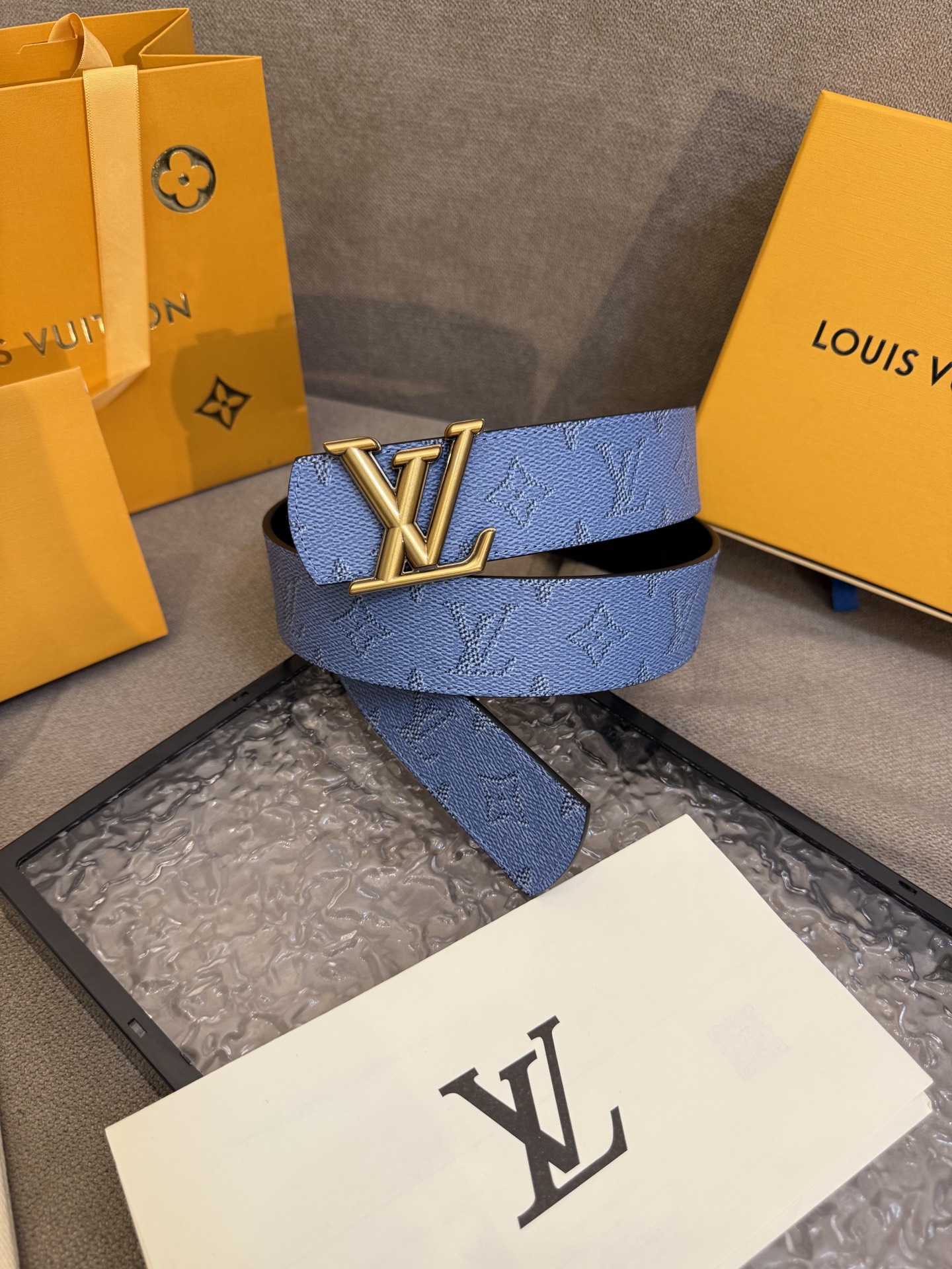 [TOP] Louis Vuitton LV Dimension Belt - Blue