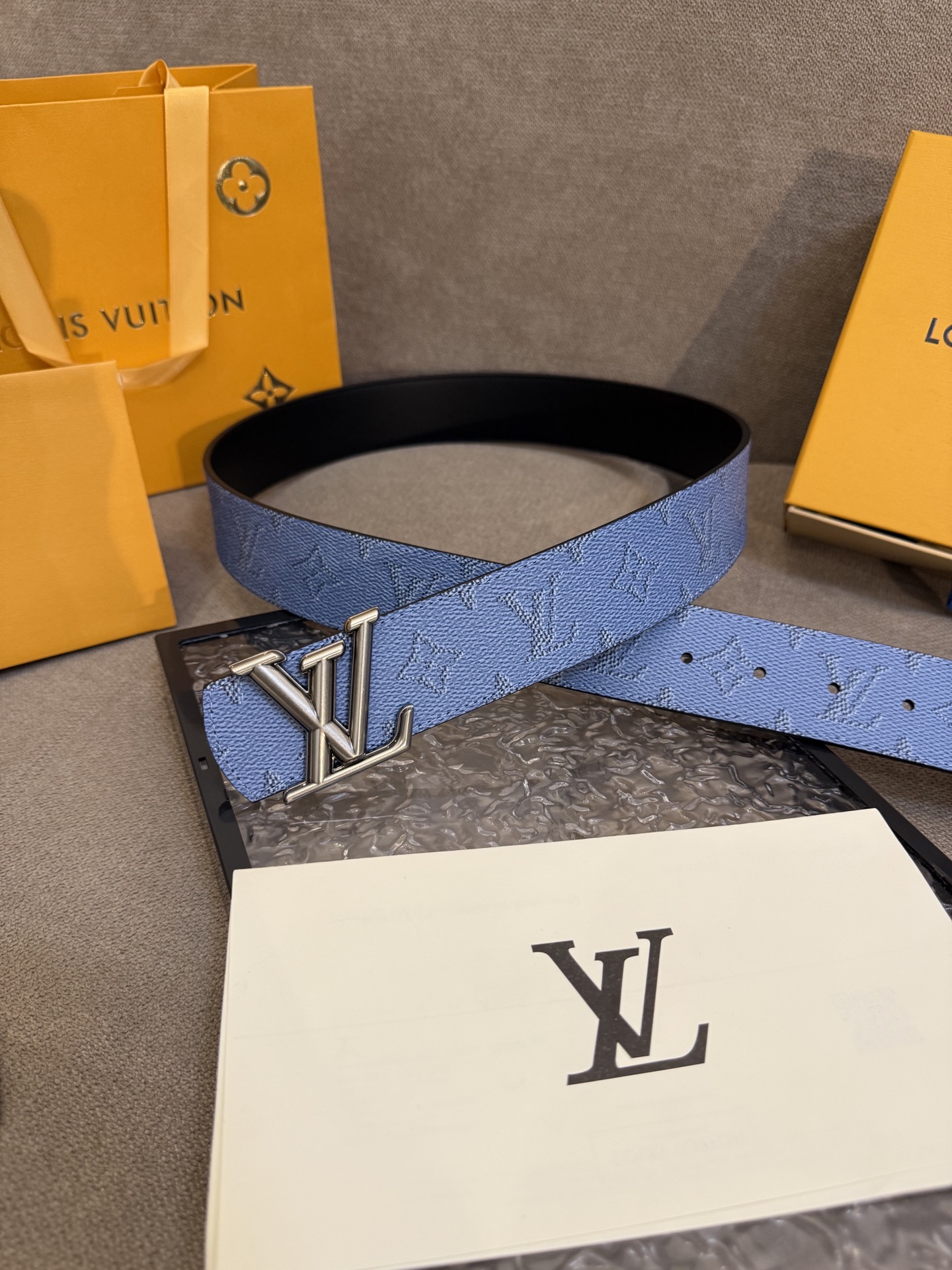 [TOP] Louis Vuitton LV Dimension Belt - Blue