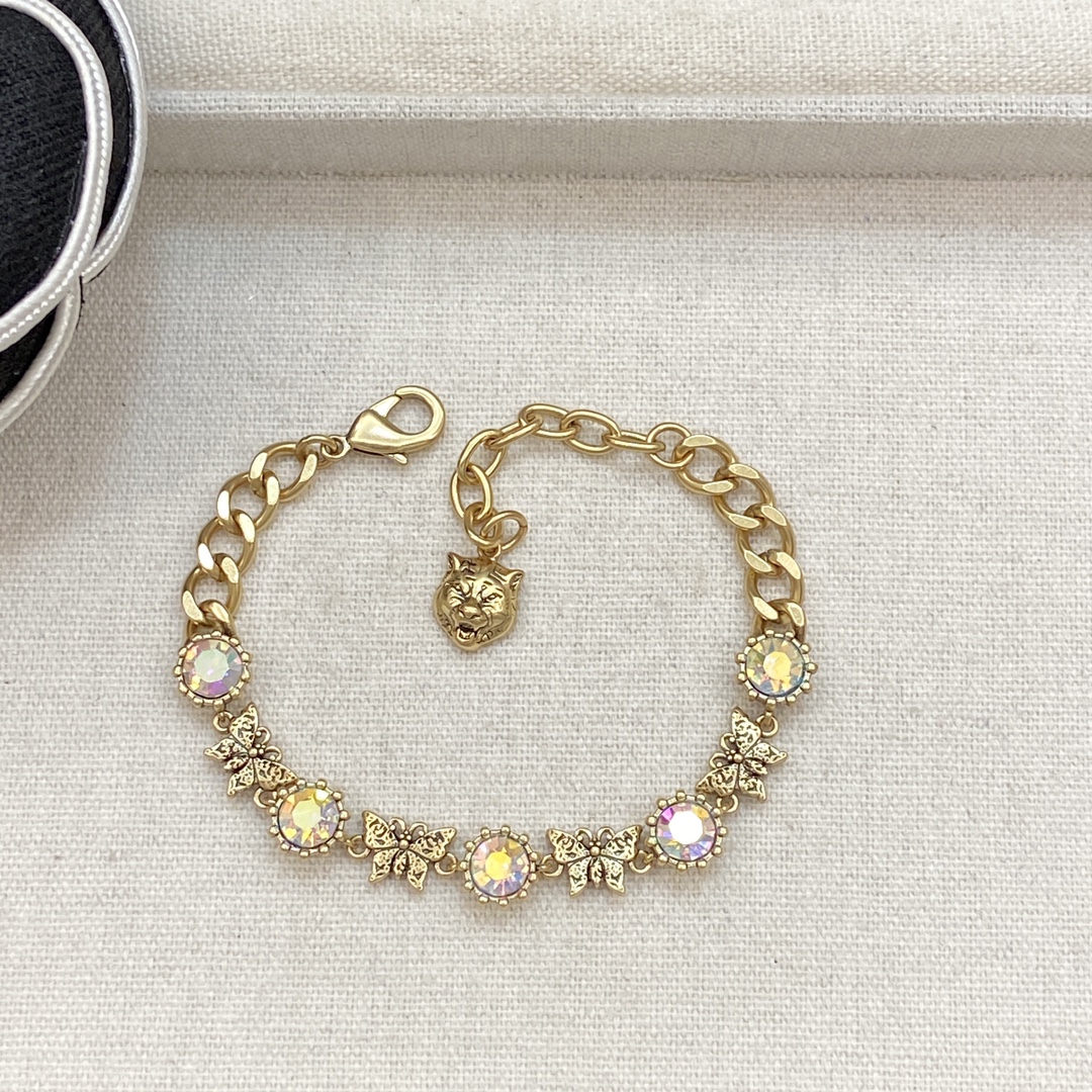 [TOP] GUCCI GG Bracelet - Gold