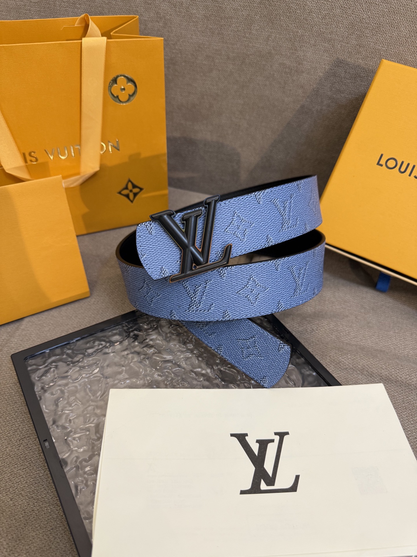 [TOP] Louis Vuitton LV Dimension Belt - Blue