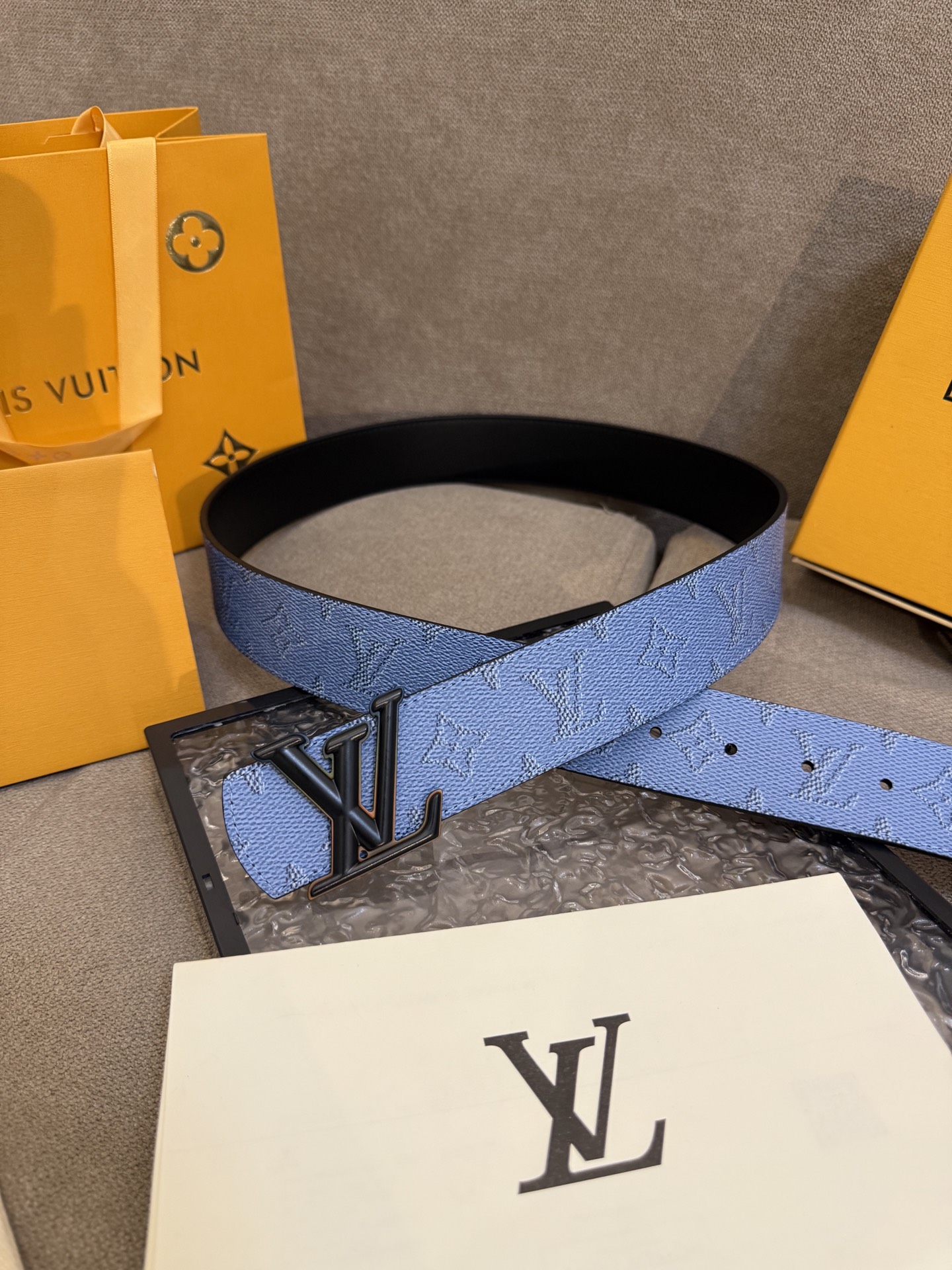 [TOP] Louis Vuitton LV Dimension Belt - Blue