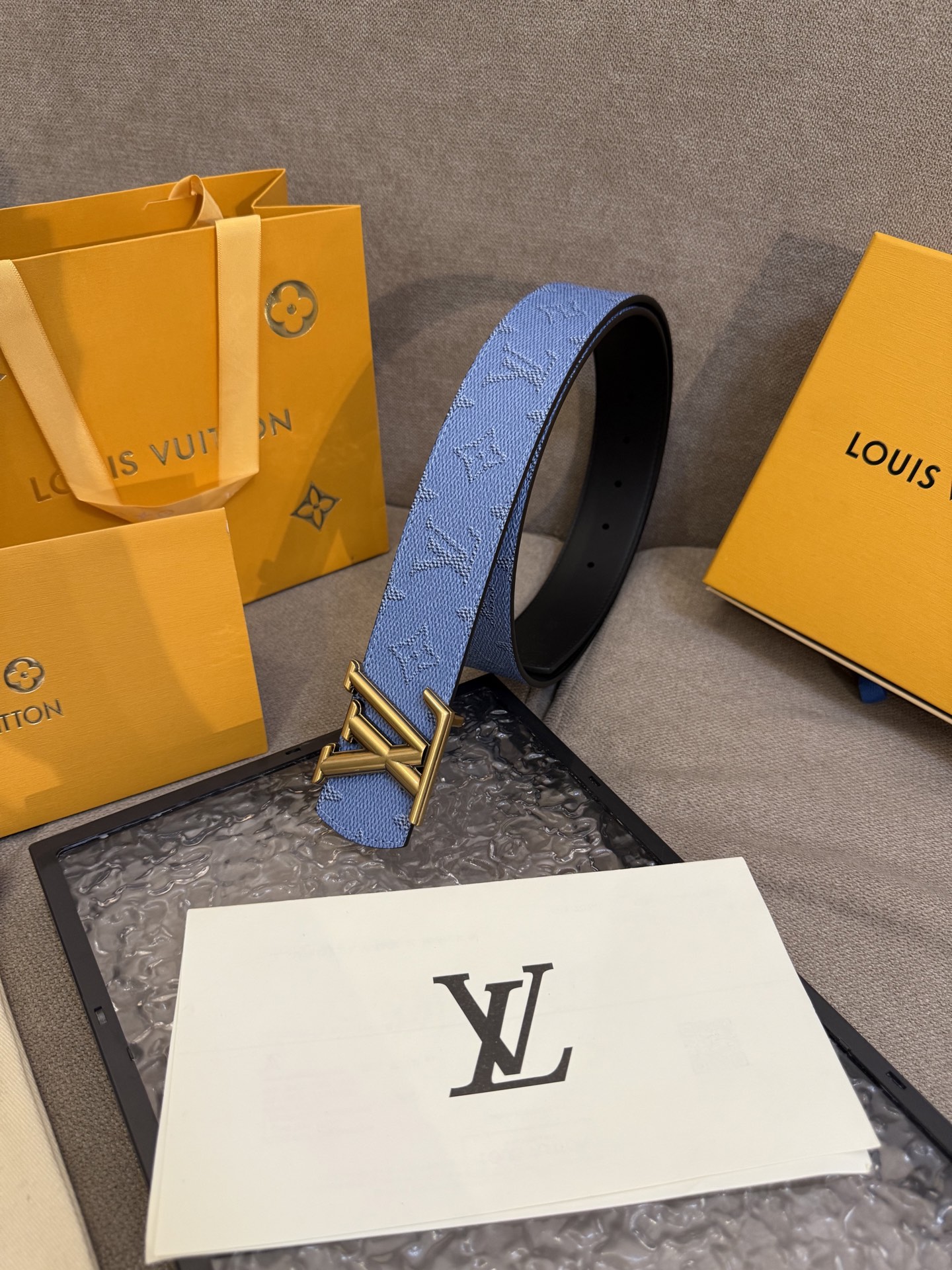 [TOP] Louis Vuitton LV Dimension Belt - Blue