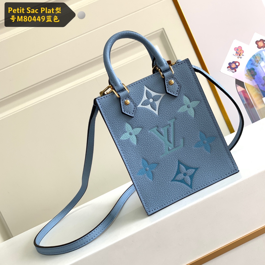 [TOP] Louis Vuitton LV Petit Sac Plat Handbag 14*17*5cm - 3 Colour