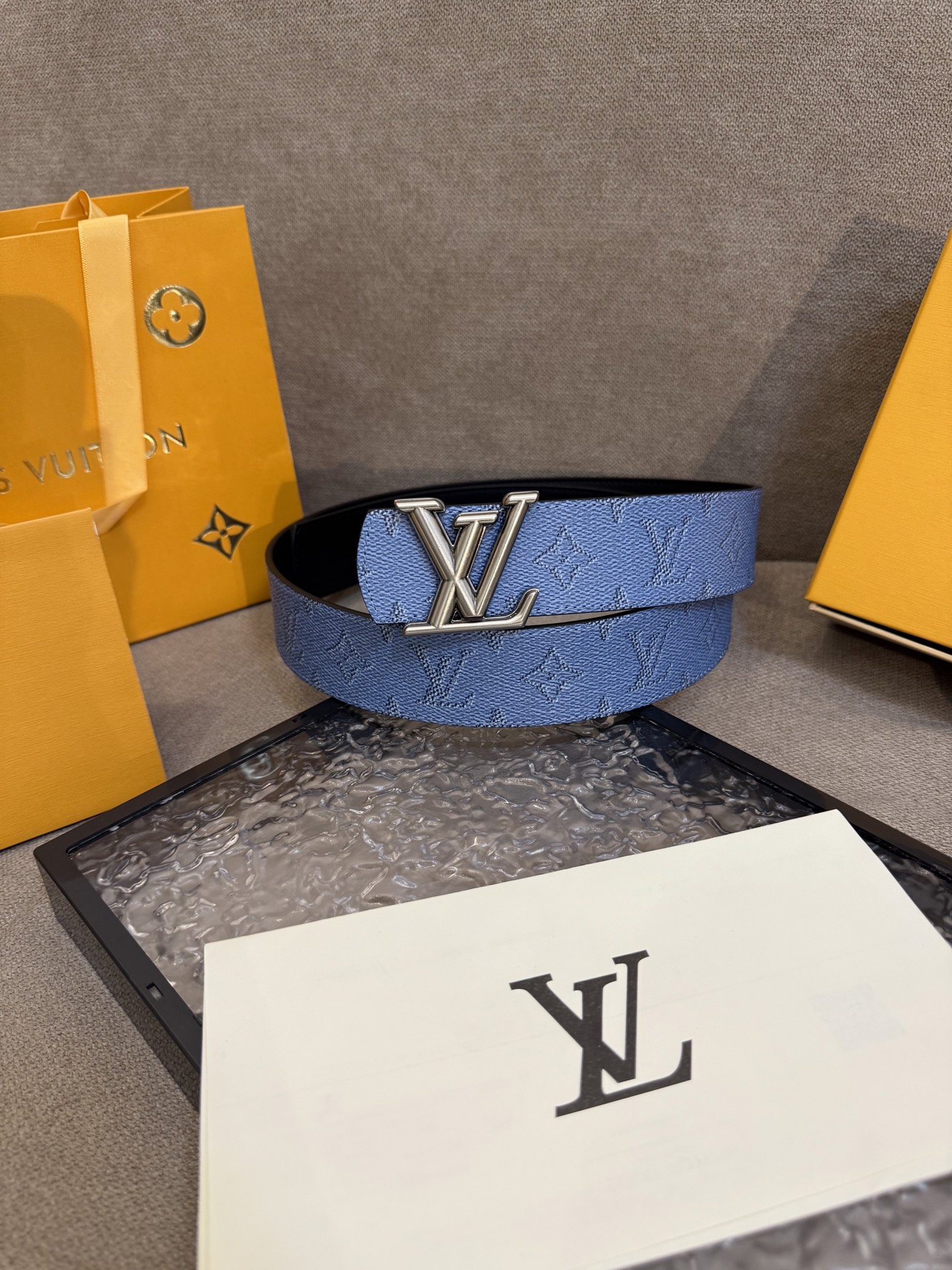 [TOP] Louis Vuitton LV Dimension Belt - Blue