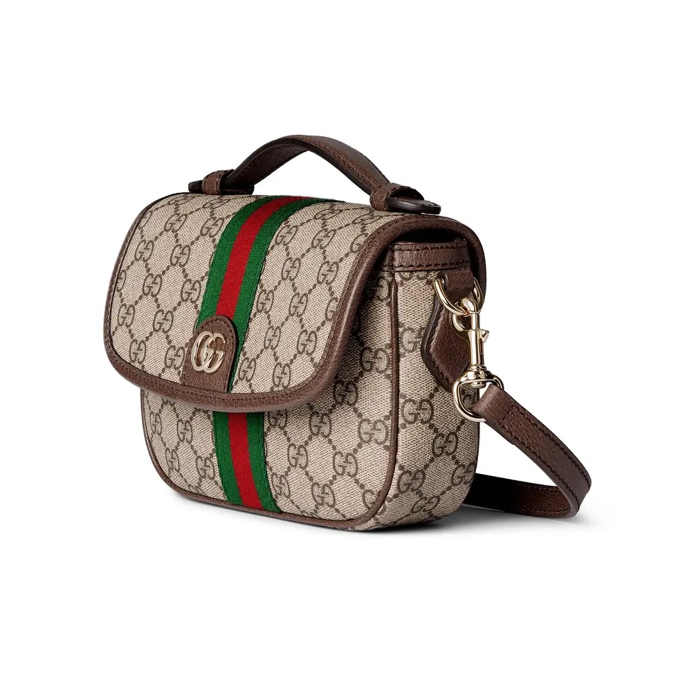 [TOP] GUCCI Ophidia Shoulder Bag 20 x 16 x 5 cm - Brown