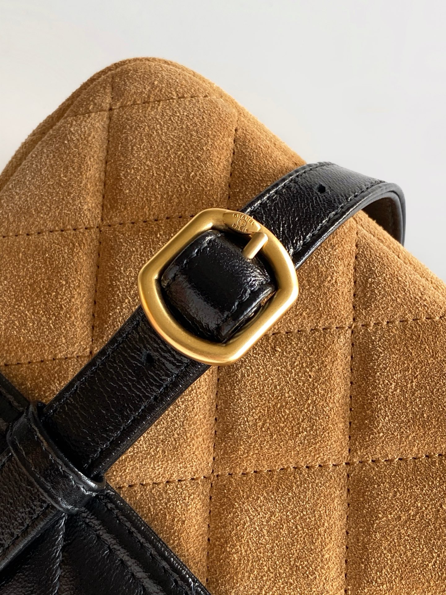 [TOP] CHANEL Suede Bag  11.5-19.5-5 cm - Brown