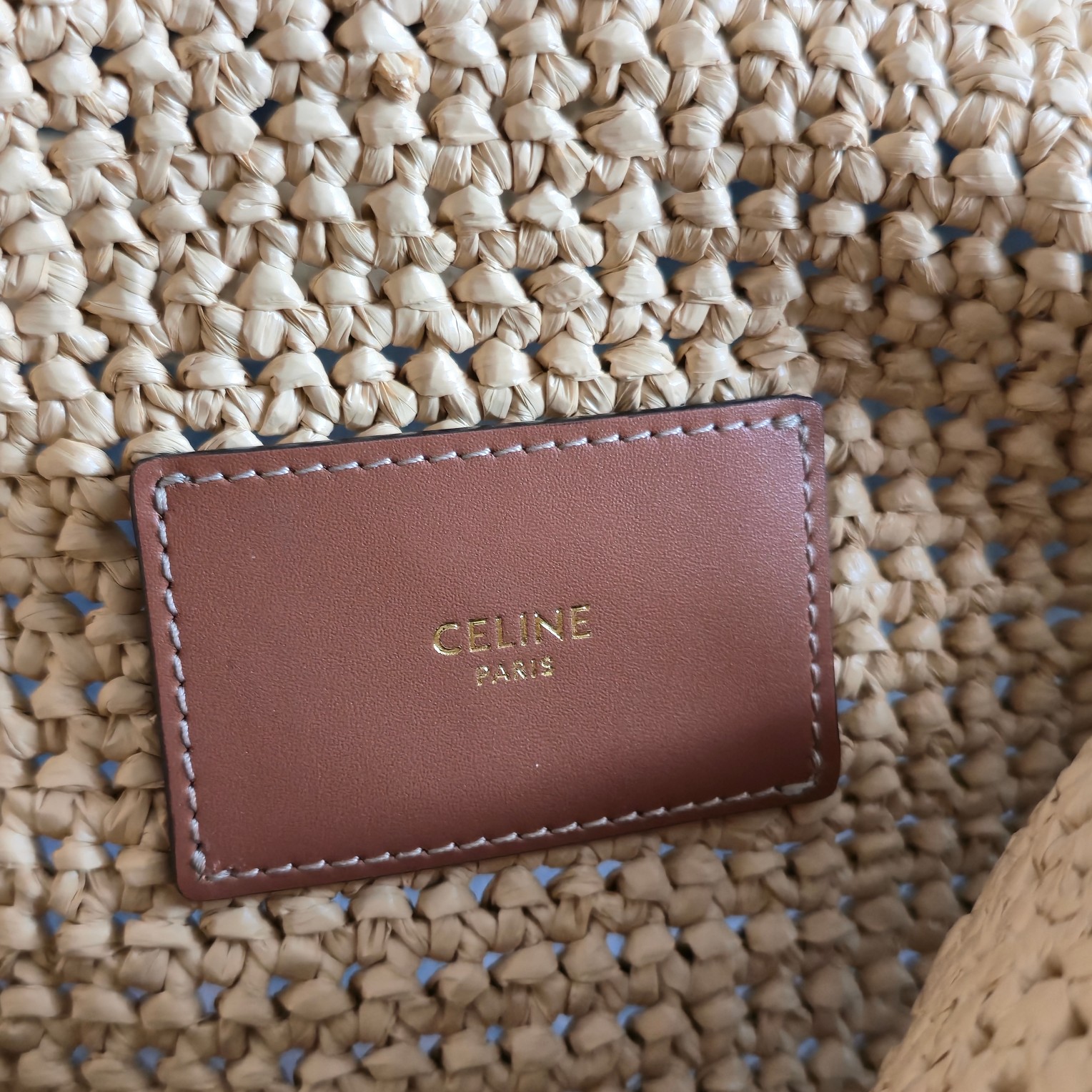 [TOP] CELINE Classic Panier Shopper Cabas Bag 32.5x28x20cm - Beige