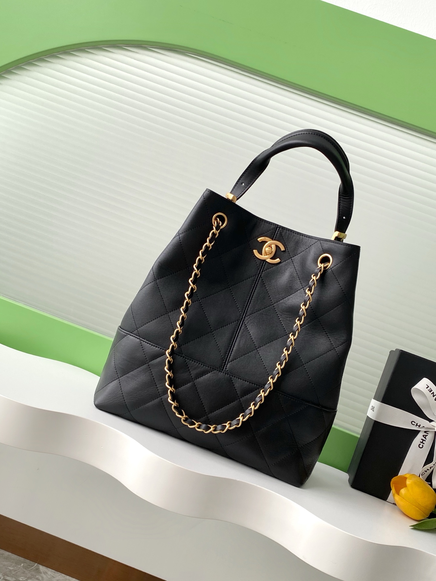 [TOP] CHANEL Hobo Bag 31-20-12cm - 3 Colors