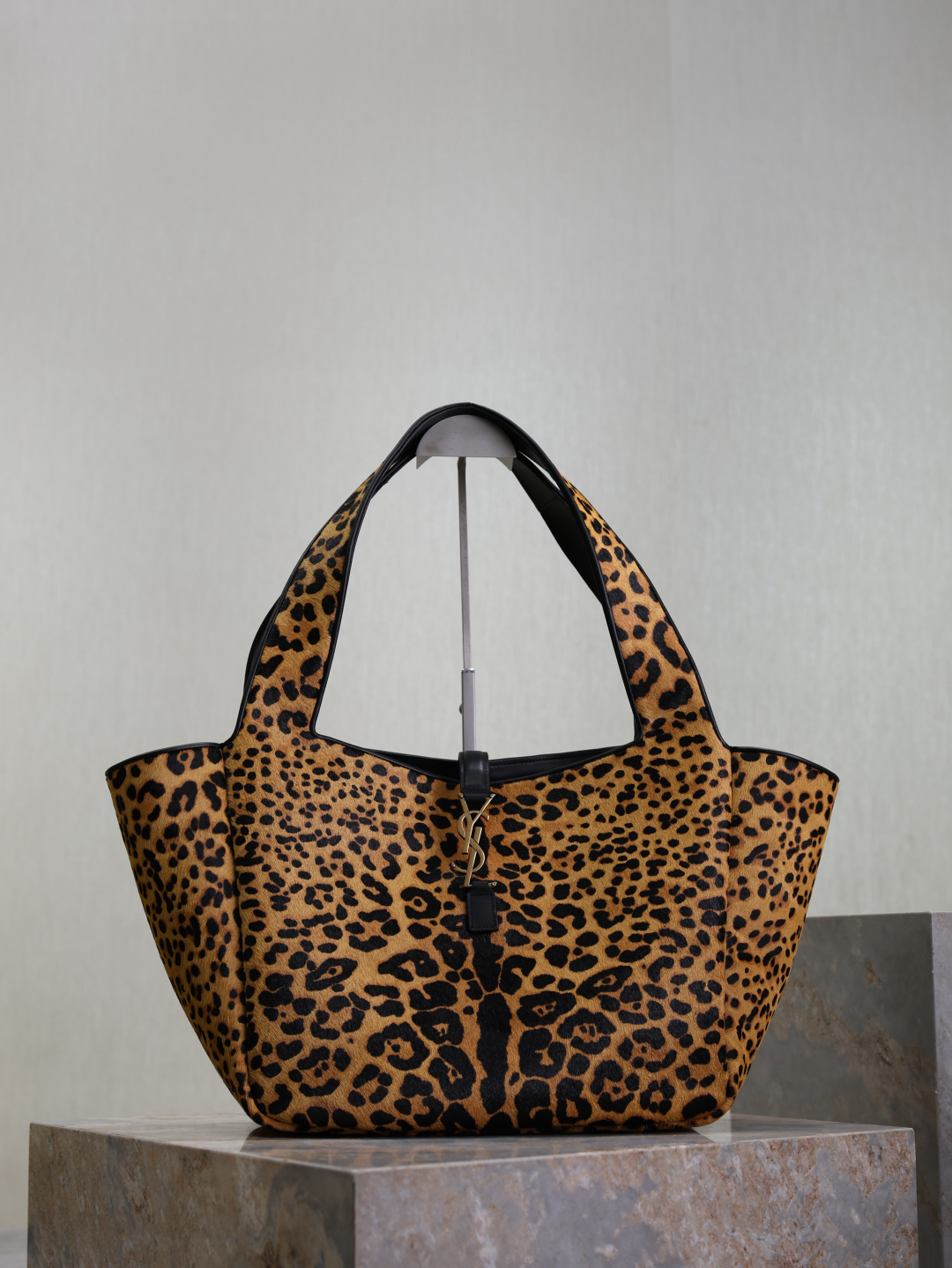 [TOP] Yves Saint Laurent YSL Hobo Bag 50×28×18cm - Brown