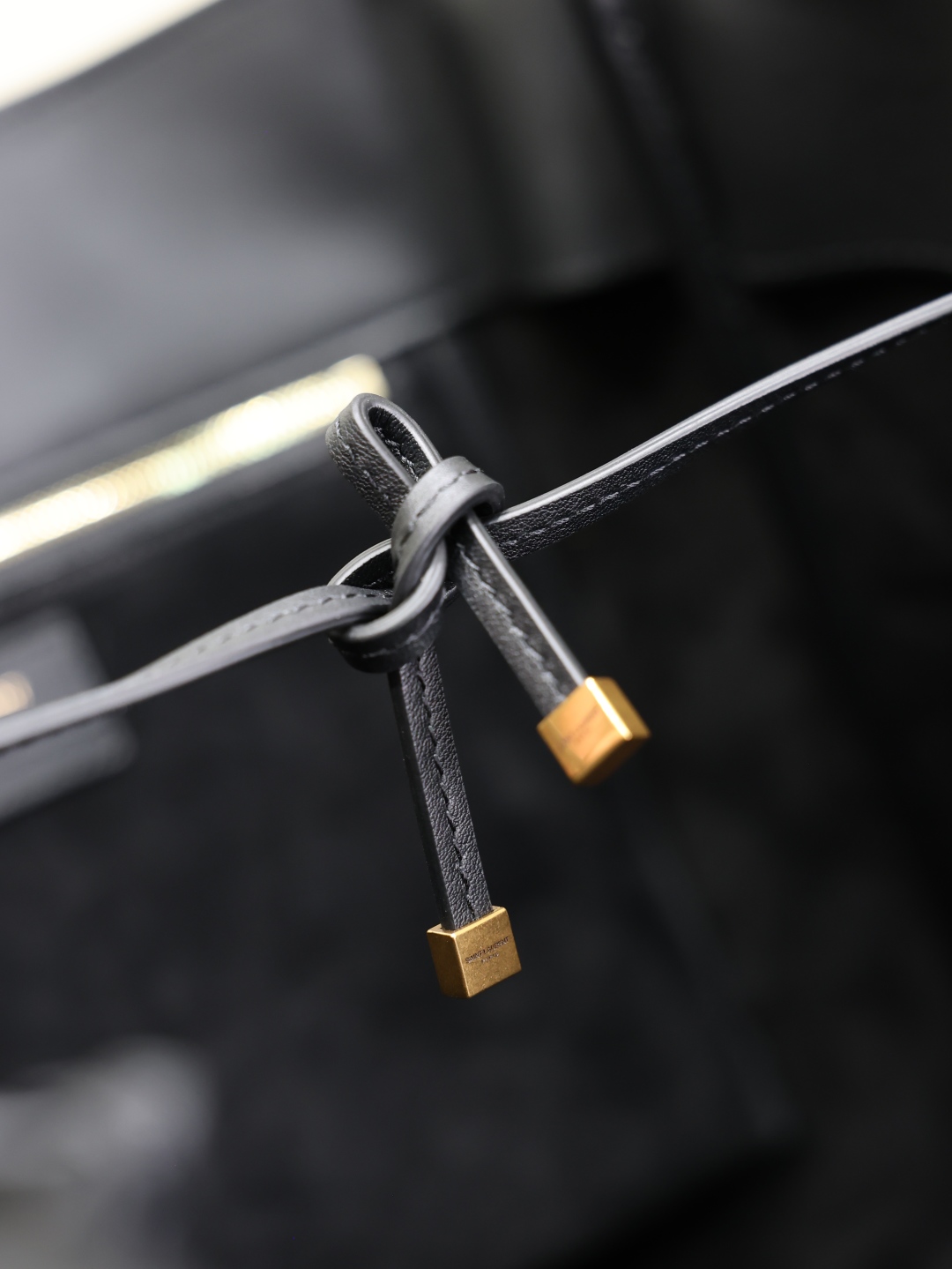 [TOP] Yves Saint Laurent YSL Hobo Bag 50×28×18cm - Brown