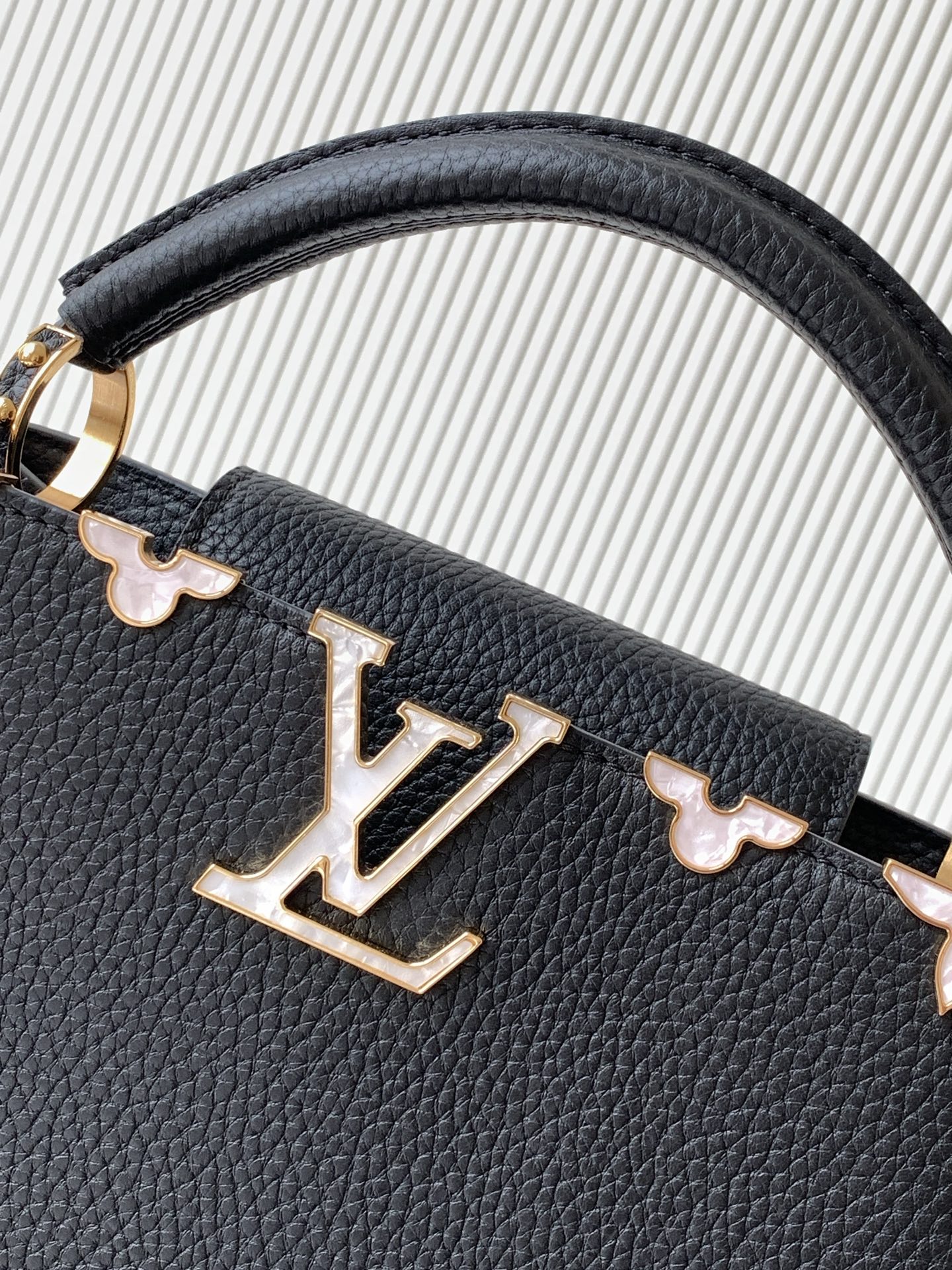 [TOP] Louis Vuitton LV Capucine Bag 16cm/21cm/27cm - Black