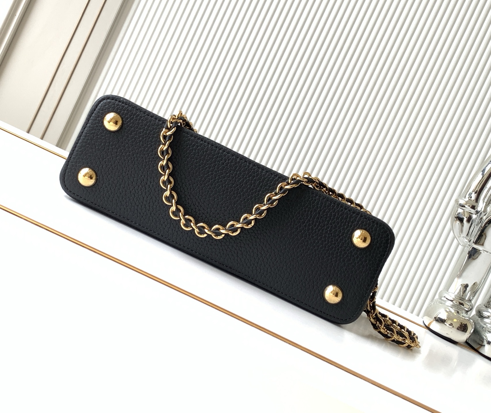 [TOP] Louis Vuitton LV Capucine Bag 16cm/21cm/27cm - Black