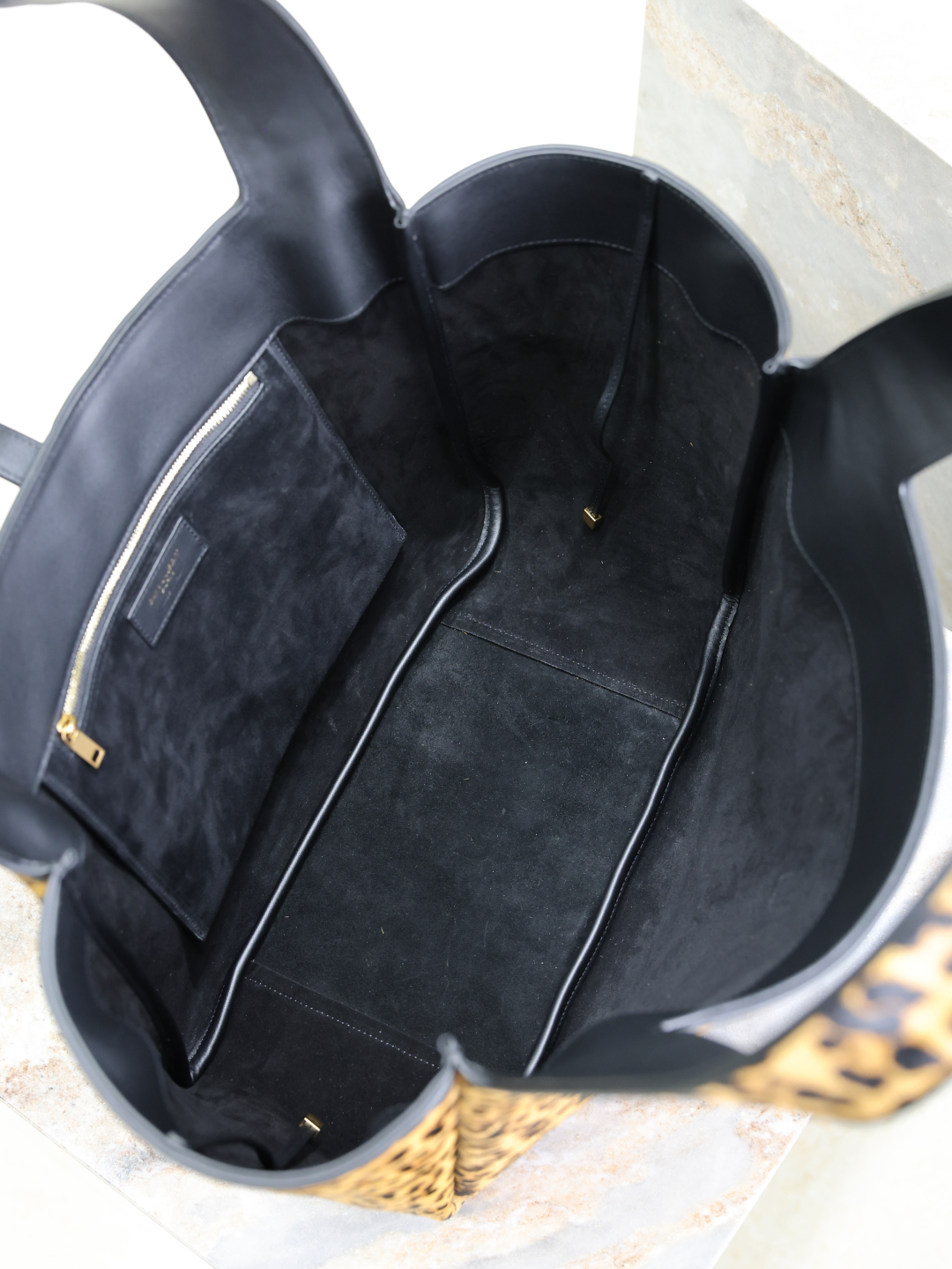 [TOP] Yves Saint Laurent YSL Hobo Bag 50×28×18cm - Brown