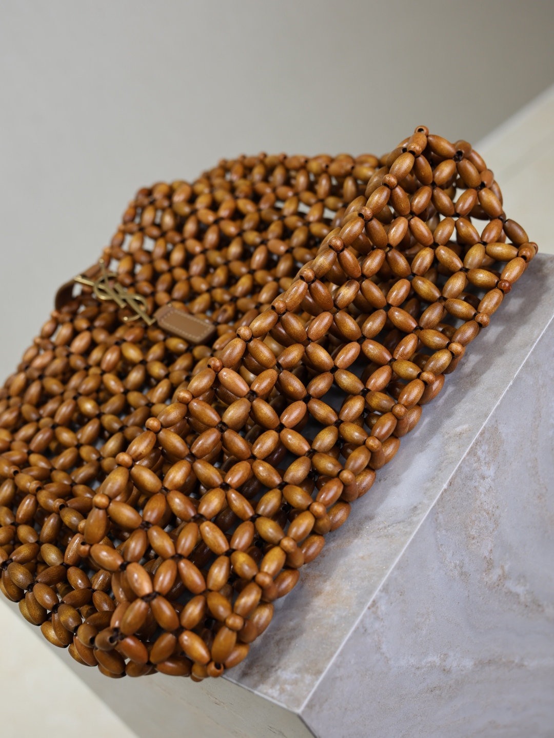 [TOP] Yves Saint Laurent YSL Le 5A7 Bag Hand-Woven Bag 23×22×8.5cm/30×35×10cm - Brown