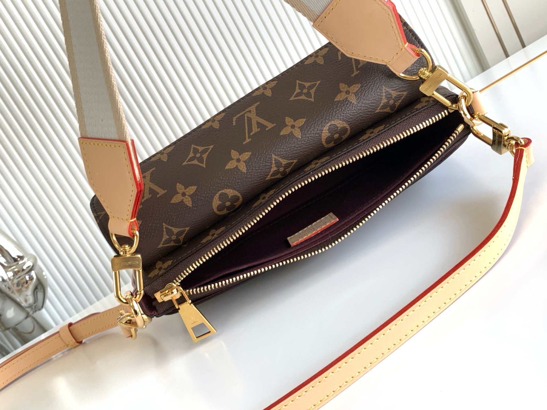 [TOP] Louis Vuitton LV Monogram Vivacite Handbag 25 x 15 x8cm - Brown