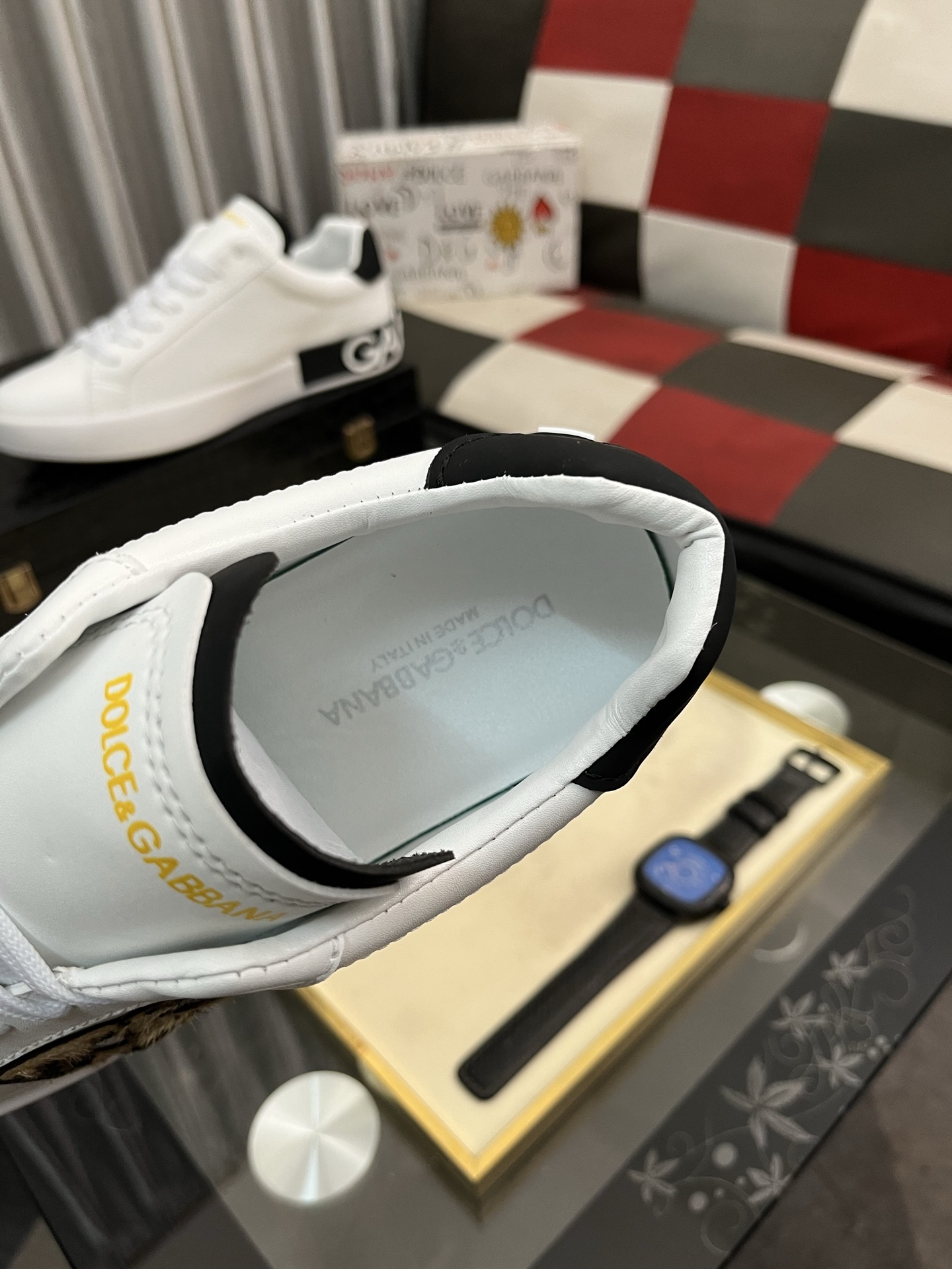 [TOP] Dolce & Gabbana D&G Men's Sports Casual Shoes - White