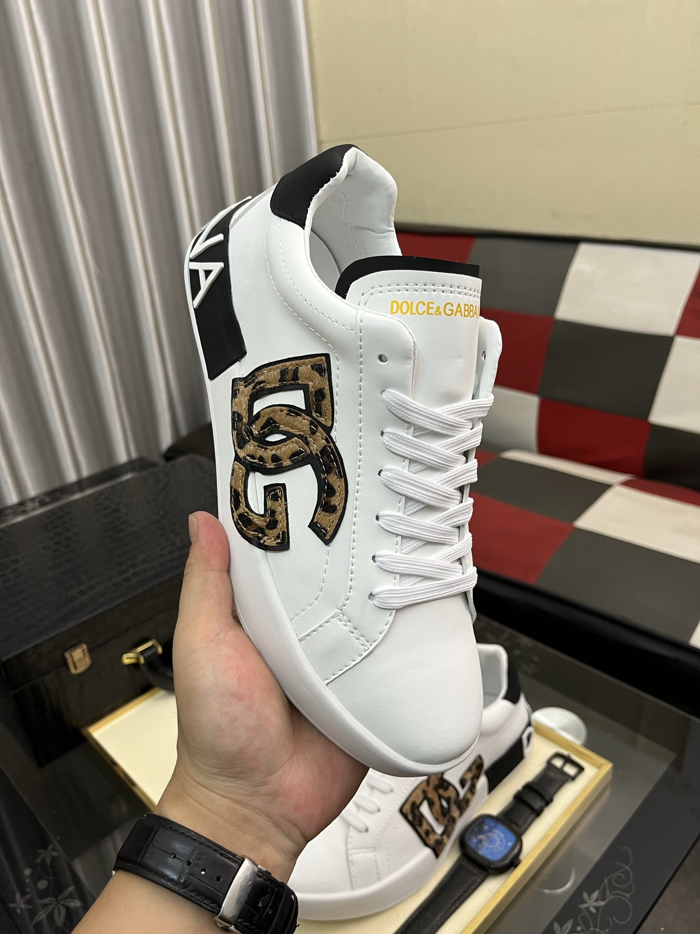 [TOP] Dolce & Gabbana D&G Men's Sports Casual Shoes - White